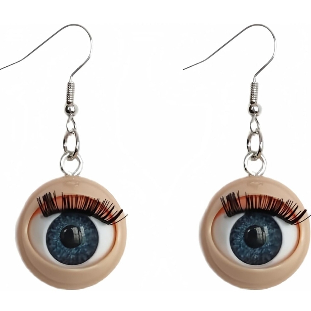 Unique Blue Eye Earrings